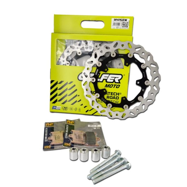Kit disques avants 320mm Galfer Floatech Wave pour TMAX 530 / 560